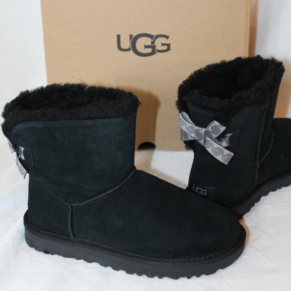 ugg mini bailey bow swirl